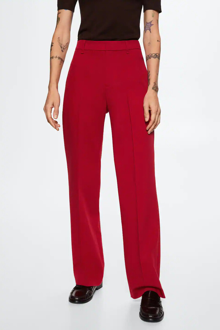 Pantalon de costume Rouge MANGO 37084377 MNG 22 RED POINTCARRE